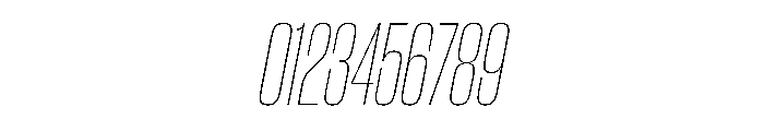 WorkhorseGothic2 CondensedThinOblique Instance Font OTHER CHARS