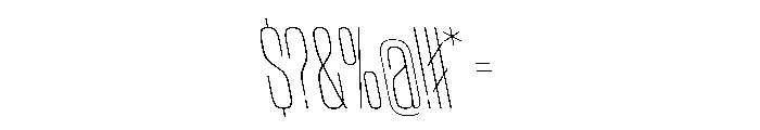 WorkhorseGothic2 CondensedThinReverse Instance Font OTHER CHARS
