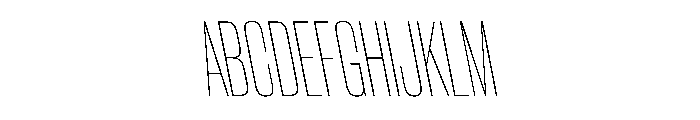 WorkhorseGothic2 CondensedThinReverse Instance Font UPPERCASE