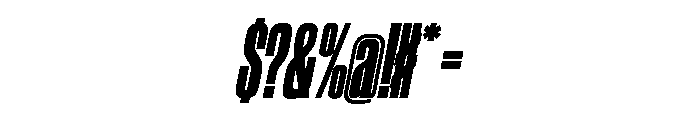 WorkhorseGothic2 CondensedUltraOblique Instance Font OTHER CHARS