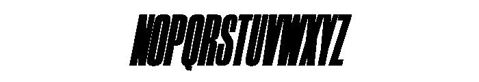 WorkhorseGothic2 CondensedUltraOblique Instance Font UPPERCASE