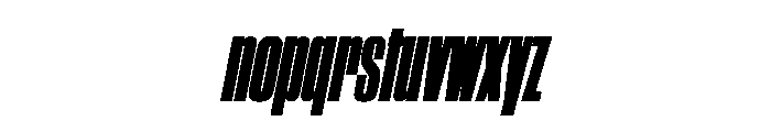 WorkhorseGothic2 CondensedUltraOblique Instance Font LOWERCASE