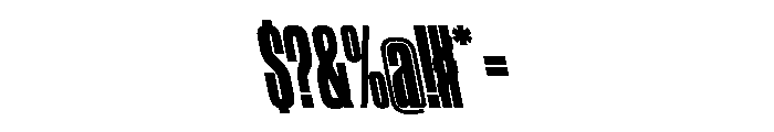 WorkhorseGothic2 CondensedUltraReverse Instance Font OTHER CHARS