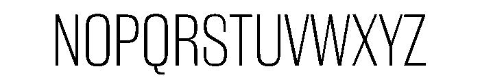 WorkhorseGothic2 ExtraLight Instance Font UPPERCASE