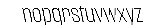 WorkhorseGothic2 ExtraLightReverse Instance Font LOWERCASE