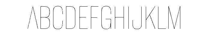 WorkhorseGothic2 Hairline Instance Font UPPERCASE