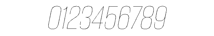 WorkhorseGothic2 HairlineOblique Instance Font OTHER CHARS
