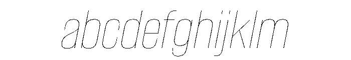 WorkhorseGothic2 HairlineOblique Instance FONT