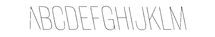 WorkhorseGothic2 HairlineReverse Instance Font UPPERCASE