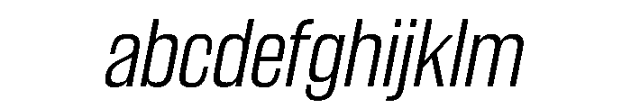 WorkhorseGothic2 LightOblique Instance FONT