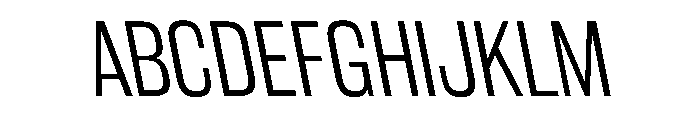 WorkhorseGothic2 LightReverse Instance Font UPPERCASE