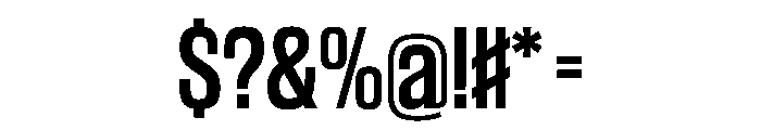 WorkhorseGothic2 Semibold Instance Font OTHER CHARS