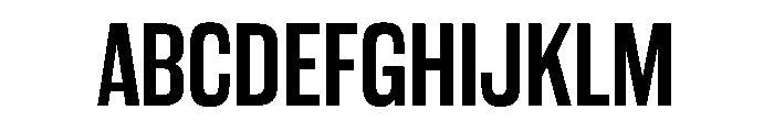 WorkhorseGothic2 Semibold Instance Font UPPERCASE
