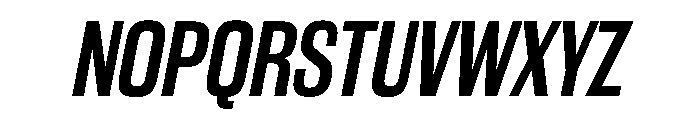 WorkhorseGothic2 SemiboldOblique Instance Font UPPERCASE