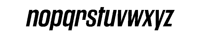WorkhorseGothic2 SemiboldOblique Instance Font LOWERCASE