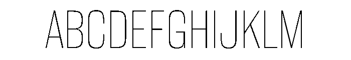 WorkhorseGothic2 Thin Instance Font UPPERCASE