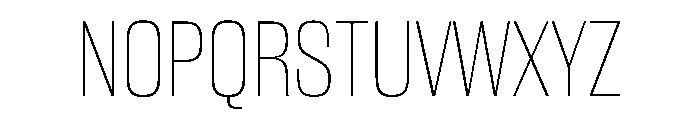 WorkhorseGothic2 Thin Instance Font UPPERCASE