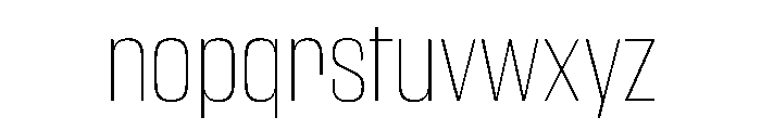 WorkhorseGothic2 Thin Instance Font LOWERCASE