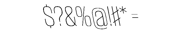 WorkhorseGothic2 ThinReverse Instance Font OTHER CHARS