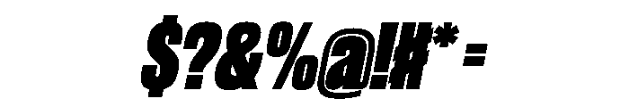 WorkhorseGothic2 UltraOblique Instance Font OTHER CHARS