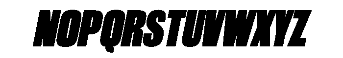 WorkhorseGothic2 UltraOblique Instance Font UPPERCASE