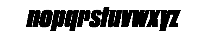 WorkhorseGothic2 UltraOblique Instance Font LOWERCASE