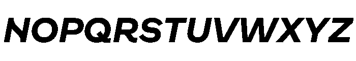 WorkhorseNouveau BoldOblique Instance Font UPPERCASE