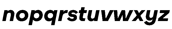 WorkhorseNouveau BoldOblique Instance Font LOWERCASE