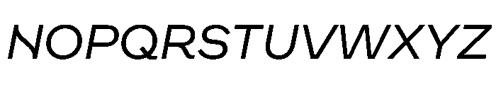 WorkhorseNouveau BookOblique Instance Font UPPERCASE
