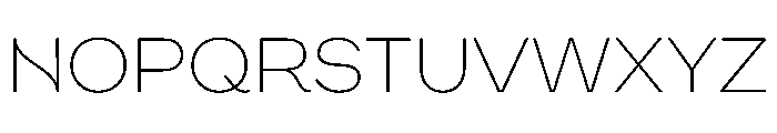 WorkhorseNouveau ExtraLight Instance Font UPPERCASE