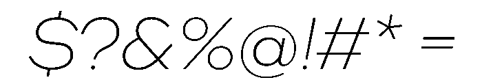 WorkhorseNouveau ExtraLightOblique Instance Font OTHER CHARS