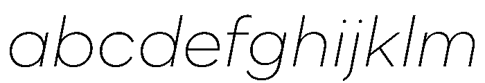 WorkhorseNouveau ExtraLightOblique Instance FONT