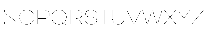 WorkhorseNouveau Hairline Instance Font UPPERCASE