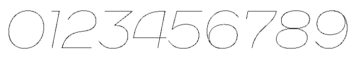 WorkhorseNouveau HairlineOblique Instance Font OTHER CHARS
