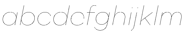 WorkhorseNouveau HairlineOblique Instance FONT