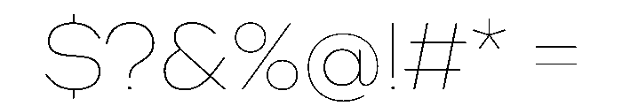 WorkhorseNouveau Thin Instance Font OTHER CHARS