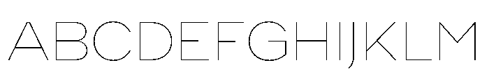 WorkhorseNouveau Thin Instance Font UPPERCASE