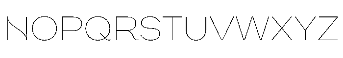 WorkhorseNouveau Thin Instance Font UPPERCASE