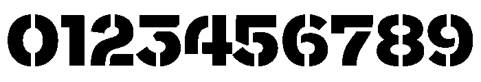 WorkhorseNouveauStencil BlackMax Instance Font OTHER CHARS