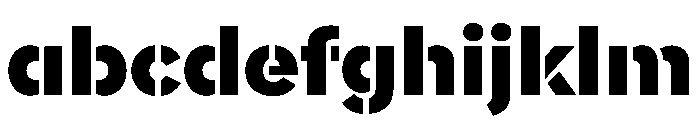 WorkhorseNouveauStencil BlackMax Instance FONT