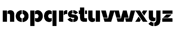 WorkhorseNouveauStencil BlackMed Instance Font LOWERCASE