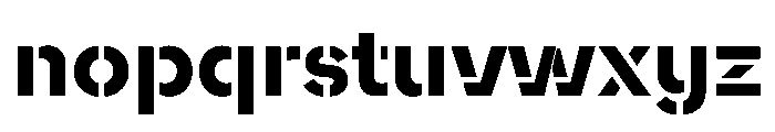 WorkhorseNouveauStencil BoldMax Instance Font LOWERCASE