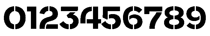 WorkhorseNouveauStencil BoldMed Instance Font OTHER CHARS