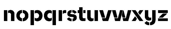 WorkhorseNouveauStencil BoldMed Instance Font LOWERCASE
