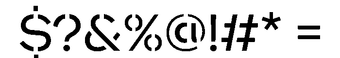 WorkhorseNouveauStencil BookMax Instance Font OTHER CHARS