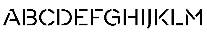 WorkhorseNouveauStencil BookMax Instance Font UPPERCASE