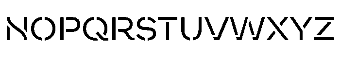 WorkhorseNouveauStencil BookMax Instance Font UPPERCASE