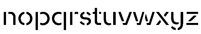 WorkhorseNouveauStencil BookMax Instance Font LOWERCASE
