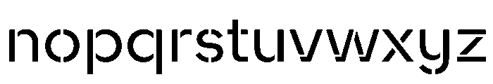 WorkhorseNouveauStencil BookMed Instance Font LOWERCASE