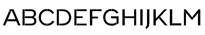 WorkhorseNouveauStencil BookMin Instance Font UPPERCASE